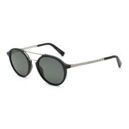 ゼニア ZEGNA サングラス グローバルモデル UVカット アイウェア ラウンド EZ0070/S 01A 50 Ermenegildo Zegna エルメネジルド・ゼニア メンズ ブラック+マットシルバー+グレー