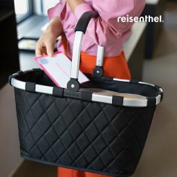 reisenthel ライゼンタール キャリーバッグ ロンバス ブラック[買いものかご おしゃれ 買い物カゴ 折りたたみ 買い物籠 車移動 荷物 ピクニック 買い物 エコバッグ スーパーマーケット スーパー お買いもの 車内 車 収納カゴ]