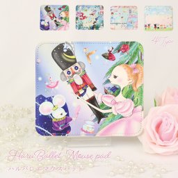 マウスパッド 小さめ キャラクター おしゃれ かわいい レディース リサイクル レザー プレゼント ギフト くるみ割り人形 ハルバレエ バレエ LALUICE ラルイス