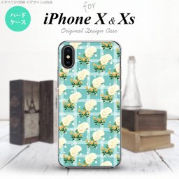 【iPhoneX】【スマホケース/スマホカバー】【アイフォンX】iPhoneX スマホケース カバー アイフォンX チェック・バラ 青 nk-ipx-254【メール便送料無料】