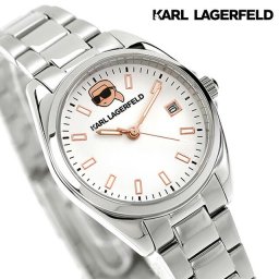 カール・ラガーフェルド ラウンド エッセンシャル クォーツ 電池式 腕時計 ブランド レディース KARL LAGERFELD R0553107506 アナログ