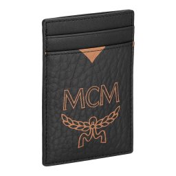 エムシーエム Mode Creation Munich(MCM) カードケース 名刺入れ MXCDATA02 BK001 ロゴ カードホルダー レディース メンズ ユニセックス BLACK ブラック