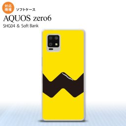 SHG04 SHG04 ZERO6 AQUOS zero6 スマホケース ソフトケース ギザギザ 黄 黒 メンズ レディース nk-zero6-tp191