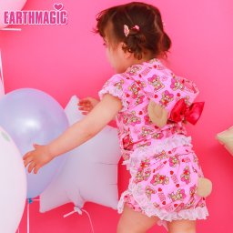 ハローマフィー総柄しっぽ付きブルマ ベビーファッション 出産祝い ハーフバースデー 0歳 1歳 2歳 EARTHMAGIC アースマジック