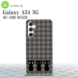 Galaxy A54 5G Galaxy A54 5G スマホケース 背面ケース ハードケース 猫 イラスト グレー 2023年 5月発売 nk-a54-1136