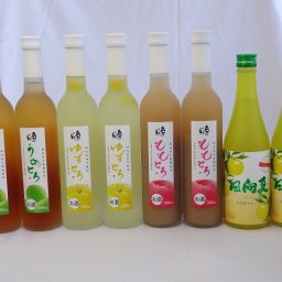 フルーツバラエティリキュールセット8本 (うめとろ×2本 ももとろ×2本 ゆずとろ×2本 日向夏×2本) 500ml×8本
