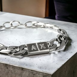 アルマーニ ブランド ブレスレット メンズ エクスチェンジ ステンレススチール AXG0077040 シルバー アクセサリー おしゃれ ギフト プレゼント 実用的