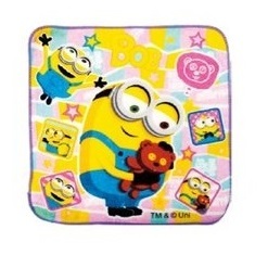 【ミニタオル】ミニオンズハンドタオル ハンカチ minionsB【約H20×W20cm】