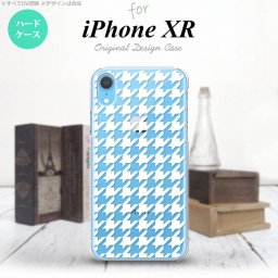 iPhoneXR iPhone XR スマホケース ハードケース 千鳥 格子 大 白 クリア メンズ レディース nk-ipxr-929