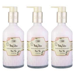 サボン ボディローション(ボトル） ローズティ 200ml x 3  |  Sabon  ボディローション 美容グッズ コスメ化粧品 誕生日 クリスマス ホワイトデー 結婚記念日 ウエディングギフト 母の日 送別会 バレンタインデー 女性 彼女 妻奥さん 母お母さん 女友達