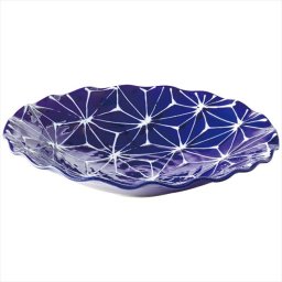 波佐見焼 琉璃 波渕多用皿 麻の葉 19910 内祝 内祝い お祝 御祝 記念品 出産内祝い プレゼント 快気祝い 粗供養 引出物