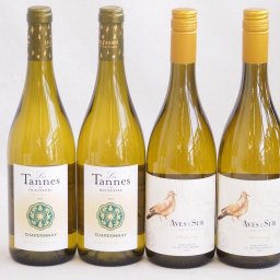 産地別白ワインシャルドネ4本セット(ビーニャ デル デルスール(チリ) レ タンヌ オクシタン(フランス)) 750ml×4本