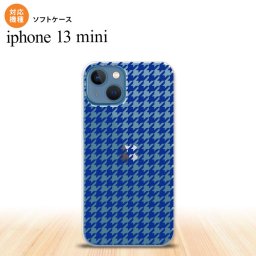 iPhone13mini iPhone13 mini ケース ソフトケース 千鳥 格子 小 青 クリア iPhone ミニ 5.4インチ  おしゃれ かわいい メンズ レディース キッズ デザインたくさん nk-i13m-tp906