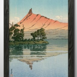 川瀬巴水 北海道 大沼公園 A3 サイズ ポスター アート おしゃれ 絵画 インテリア 北欧 イラスト マット紙 艶消し アートパネル 額 フレーム デザイン 壁掛け ギフト 新築祝い ディスプレイ 引越し祝い　新生活　空間デザイン 