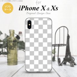 【iPhoneX】【スマホケース/スマホカバー】【アイフォンX】iPhoneX スマホケース カバー アイフォンX スクエア 白×グレー  nk-ipx-tp134【メール便送料無料】