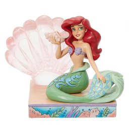 ジム ショア Jim Shore ディズニー トラディション Disney Traditions アリエル クリアーシェル フィギュア 置物 人形 6011923 リトル・マーメイド インテリア