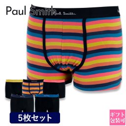 ポールスミス ボクサーパンツ Paul Smith メンズ ボクサーパンツ 下着 アンダーウェア ボクサーショーツ 5枚セット ブラック / マルチカラー M1A 914 M5PK4 79 5枚 ポールスミス ボクサーパンツ メンズ パンツ 下着 ブランド プレゼント 男性 誕生日
