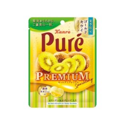 カンロ　ピュレグミプレミアムゴールドキウイスパークリング 54g (10袋)【お菓子】