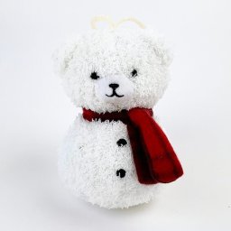 ぬいぐるみ 雪だるまベア ホワイト パーフェクトワールド オリジナル マスコット クマ