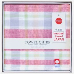 【ギフト対応無料】今治ガーゼタオルハンカチ(チェック) レッド (TQS0602101) ※送料無料(ポスト投函)