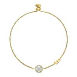 マイケルコース Michael Kors ブレスレット アクセサリー MKC1206AN710 スターリングシルバー ジルコニア レディース ゴールド