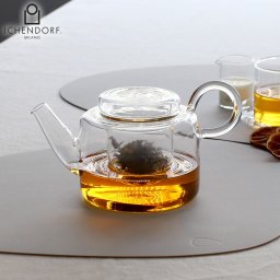 イッケンドルフ ミラノ PIUMA ティーポット 600ml クリア ICHENDORF MILANO フィルター付き ギフト 結婚祝い プレゼント 贈り物 食器