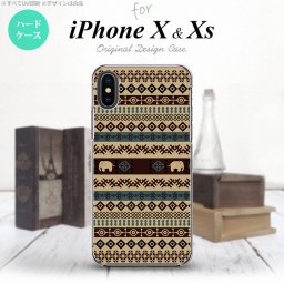 【iPhoneX】【スマホケース/スマホカバー】【アイフォンX】iPhoneX スマホケース カバー アイフォンX エスニックゾウ ベージュ nk-ipx-1572【メール便送料無料】