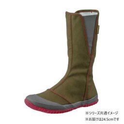 福山ゴム ノーカーズ NK-10 24.5cm カーキ 作業靴 農作業 農業 園芸 ガーデニング シューズ 畑 畝を荒らさない 撥水 防臭 抗菌 ファスナー メンズ レディース 福山ゴム工業