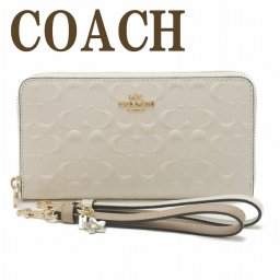 コーチ COACH 財布 レディース 長財布 ロゴ ストラップ 限定ギフトセット 箱 C7220IMCHK ブランド 人気
