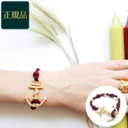 【ミアズ】 イカリ モチーフ ブレスレット 絆 MIA's RED WINE GOLD SFERE ゴールド アンカー イタリア製 アクセサリー プレゼント レディース メンズ ペアアクセ