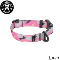 KILONINER キロナイナー M2C Lightspeed Collar ライトスピードカラー（首輪） L Pink Camo 犬 お散歩 お出かけ