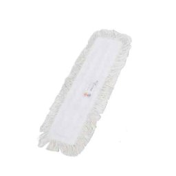万立 白馬 ラクラクモップ 替糸 白 45cm 106500 替え糸 交換用 モップ 水拭き 床掃除 掃除用品 業務用 清掃 日本製 マジックテープ 軽量 吸水 職人 手作業 洗える フローリング 大掃除 学校 施設 オフィス