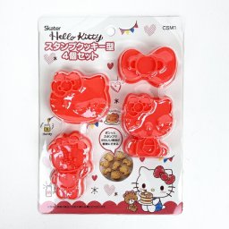 サンリオ ハローキティ スタンプクッキー型 レッド キッチン 型抜き
