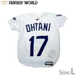 MLB公認 ロサンゼルス ドジャース 大谷翔平選手モデル Tシャツ L ホワイト 犬服 洋服 ドッグウェア ユニフォーム 野球