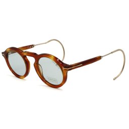 トムフォード TOM FORD サングラス アジアンフィット UVカット アイウェア ラウンド FT0632/S 53A 48 メンズ レディース ユニセックス ハバナ+ライトグレー