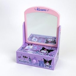サンリオ クロミ ミニドレッサー 小物入れ 化粧品入れ 鏡 スタンドミラー インテリア