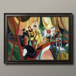 アウグスト マッケ サーカス A3 サイズ ポスター アート おしゃれ 絵画 インテリア 北欧 イラスト マット紙 艶消し アートパネル 額 フレーム デザイン 壁掛け ギフト 新築祝い ディスプレイ 引越し祝い　新生活　空間デザイン 
