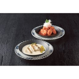 伊勢海老と天然あわび料理