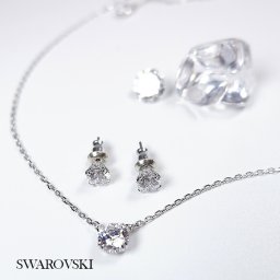 スワロフスキー ネックレス ピアス セット レディース SWAROVSKI Stilla Set ペンダント 2点セット スタッド スワロフスキー 両耳用 5647663
