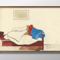 カール ウィーナー Mein Bett A3 サイズ ポスター アート おしゃれ 絵画 インテリア 北欧 イラスト マット紙 艶消し アートパネル 額 フレーム デザイン 壁掛け ギフト 新築祝い ディスプレイ 引越し祝い　新生活　空間デザイン 