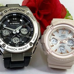 恋人達のGショック ペアウォッチ G-SHOCK BABY-G   カシオ 2本セット  アナデジ GST-W110-1AJF BGA-2800-4A2JF人気 ラッピング無料 手書きのメッセージカード