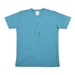 アニエスベー agnes b. アニエスベーオム agnes b. HOMME Tシャツ bロゴ ポワンディロニー 2109-0942 637 メンズ 半袖 トップス クルーネック ブルー+ネイビー
