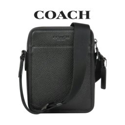 送料無料 コーチ COACH アウトレット 敬老の日 メンズ バッグ ショルダーバッグ CAT81 JIBLK(ブラック) ブラック (ブランド プレゼント シンプル ミニバッグ 斜めがけ レザー 小さめ)