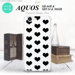 【SHV34】【スマホケース/スマホカバー】【アクオス セリエ】SHV34 スマホケース AQUOS SERIE SHV34 カバー アクオス セリエ ハート 黒 nk-shv34-015【メール便送料無料】