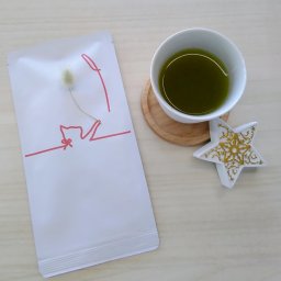 【6袋～のご注文】お茶メール・ネコのし【オリジナル/選べるデザイン/名入/お茶/緑茶/掛川茶/ティーバッグ/感謝/おめでとう/ありがとう/内祝/御礼/御祝/粗品/ご挨拶/引っ越し/退職/転勤/産休/プチギフト/個包装/ギフト/かわいい/景品/ノベルティー/記念品/猫/ねこ/ワンコイン】