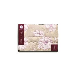 【ギフト対応無料】京都 洛中かすみ捺染 肌布団 ベージュ (KSG13150-BE) ※送料無料(北海道・沖縄は除く)