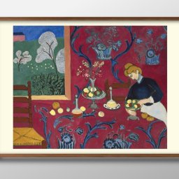 アンリ マティス マチス HarmonyInRed A3 サイズ ポスター アート おしゃれ 絵画 インテリア 北欧 イラスト マット紙 艶消し アートパネル 額 フレーム デザイン 壁掛け ギフト 新築祝い ディスプレイ 引越し祝い　新生活　空間デザイン 