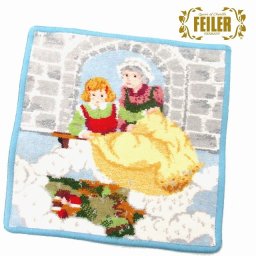 FEILER フェイラー ハンカチ タオル タオルハンカチ 25cm Mother Hulda 223 Aqua マザー フルダ MotherHulda