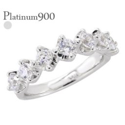 エタニティリング プラチナ プラチナ900 pt900 ブルームーンストーン 6月誕生石 3mm 7石 指輪 ハーフエタニティリング レディース ジュエリー アクセサリー  プレゼント ギフト 人気 おすすめ 送料無料
