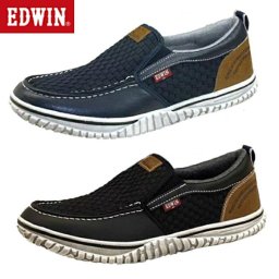 エドウイン 靴 メンズ スニーカー 軽量 幅広 カジュアル スリッポン シューズ EDWIN